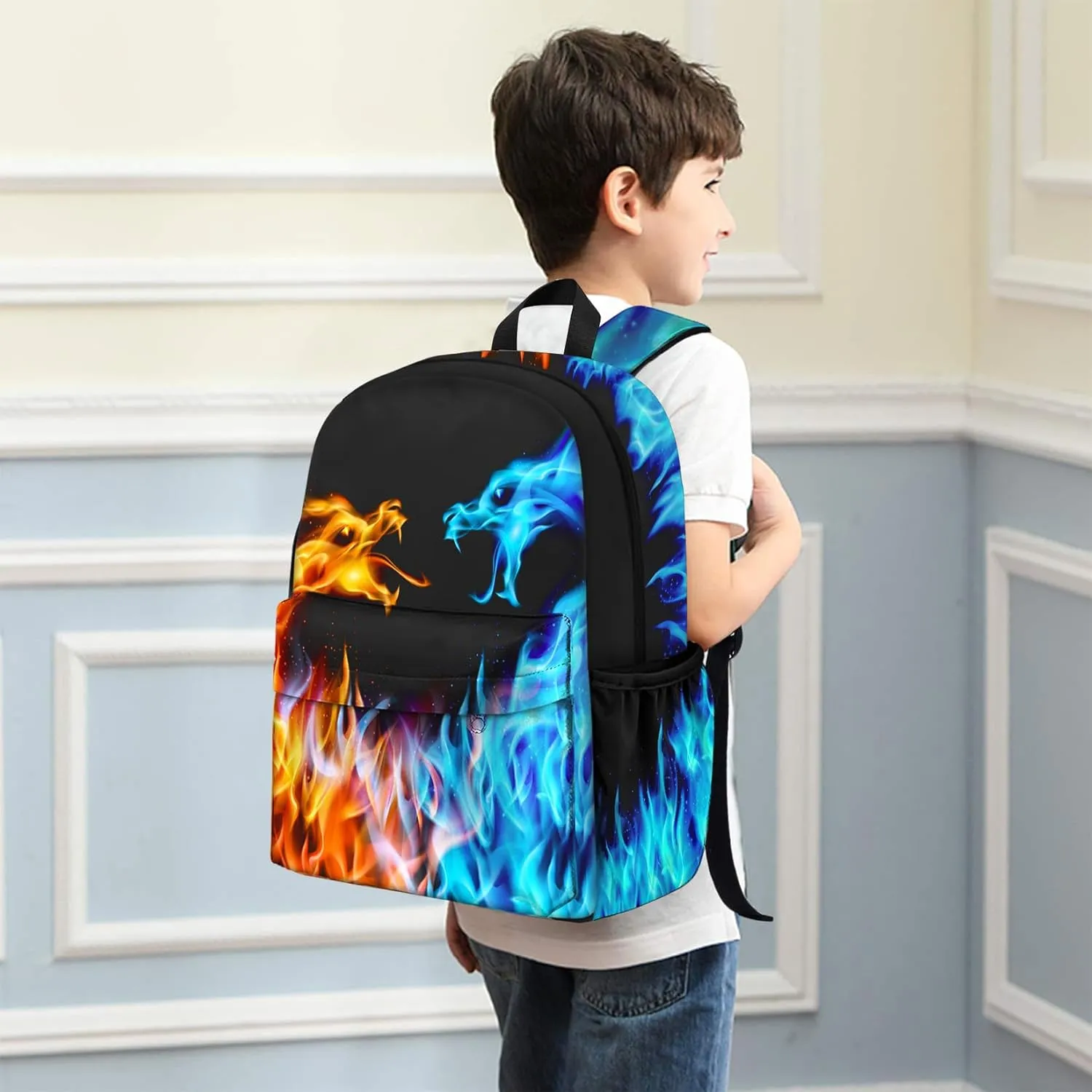 Kids Backpack for Boys3PCS Boys Backpack with Lunch Box Set for Children Elementary Middle School StudentsLightweight School Bookbag for Travel and Daily Use