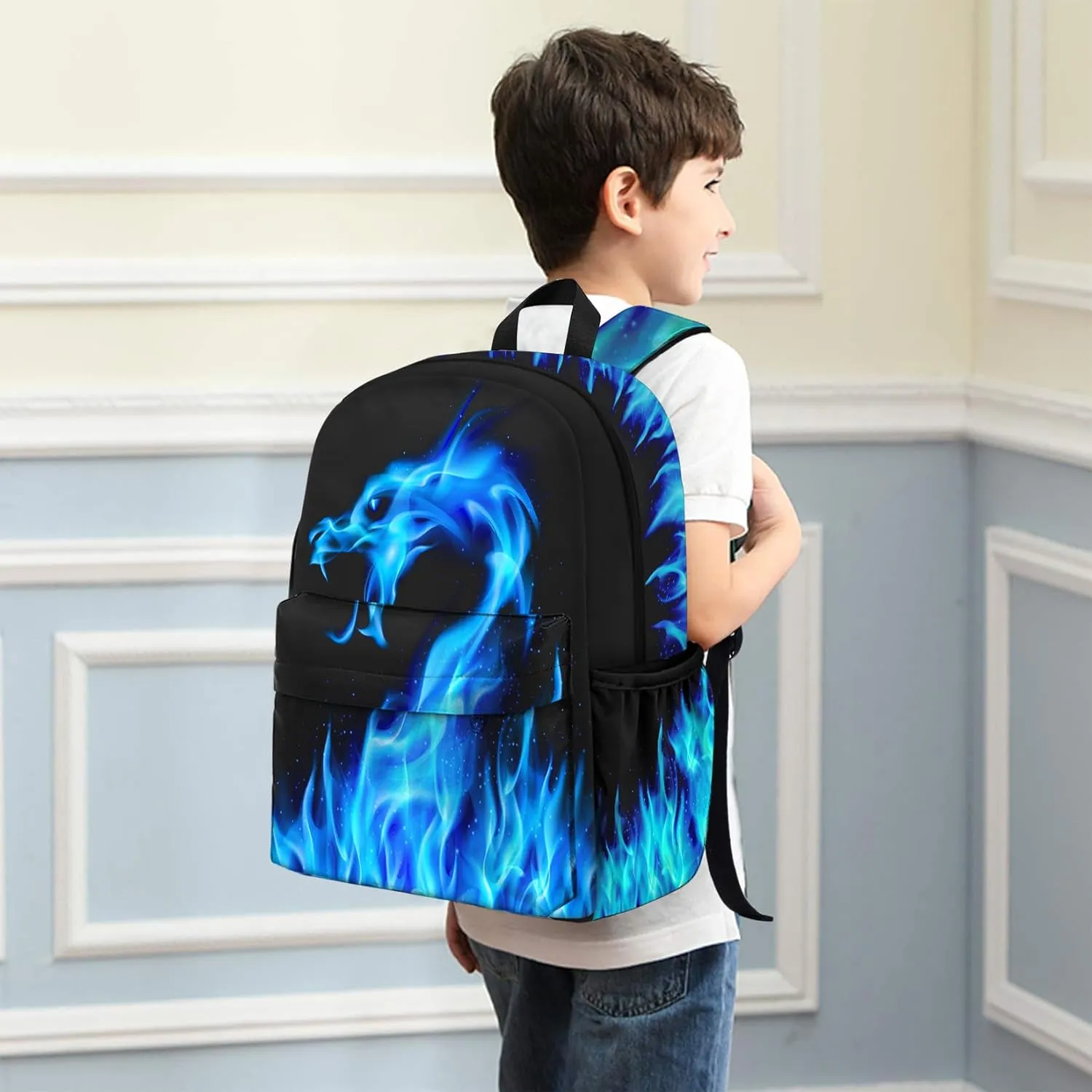 Kids Backpack for Boys3PCS Boys Backpack with Lunch Box Set for Children Elementary Middle School StudentsLightweight School Bookbag for Travel and Daily Use