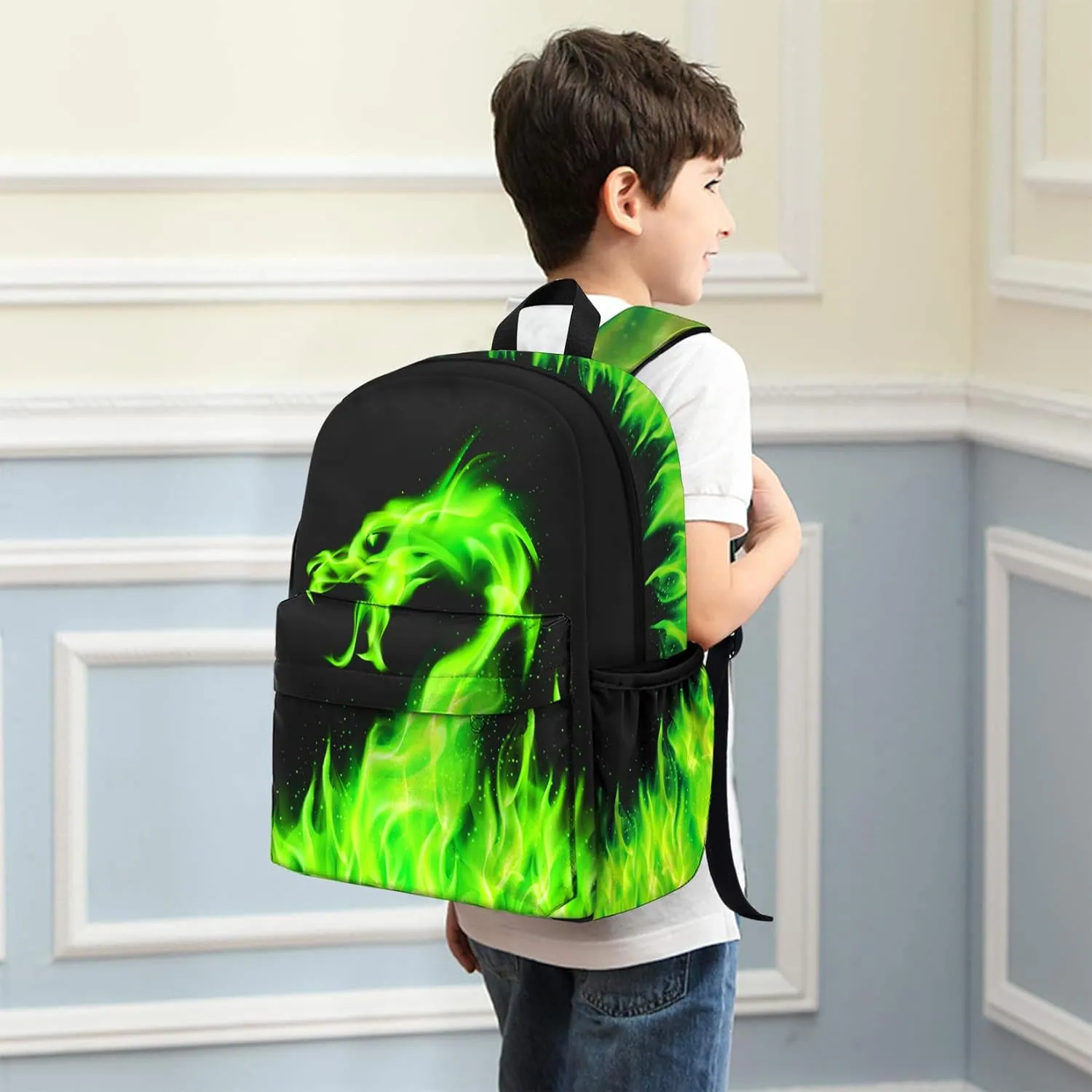 Kids Backpack for Boys3PCS Boys Backpack with Lunch Box Set for Children Elementary Middle School StudentsLightweight School Bookbag for Travel and Daily Use