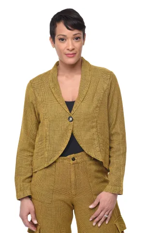 Landon Womens Jacket in Mustard Avalon Size Small