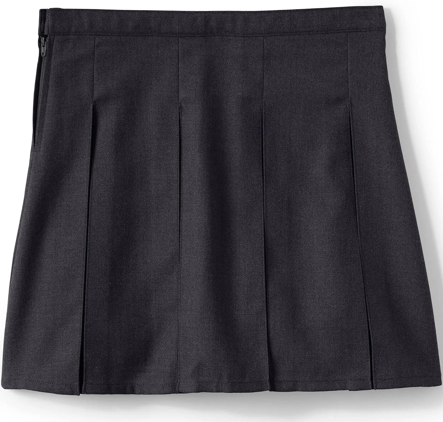 Lands' End School Uniform Girls Solid Box Pleat Skirt Top of Knee