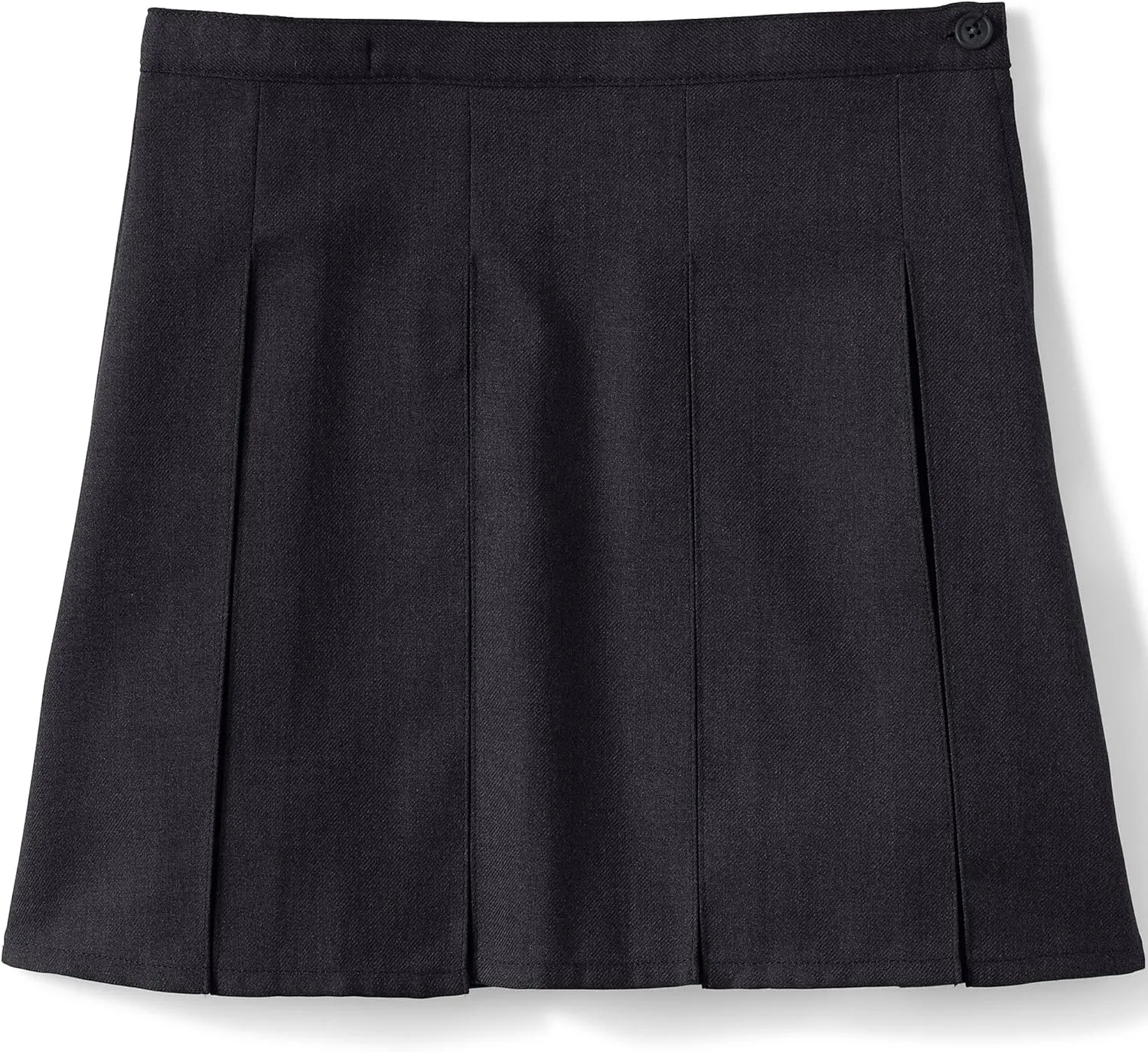 Lands' End School Uniform Girls Solid Box Pleat Skirt Top of Knee