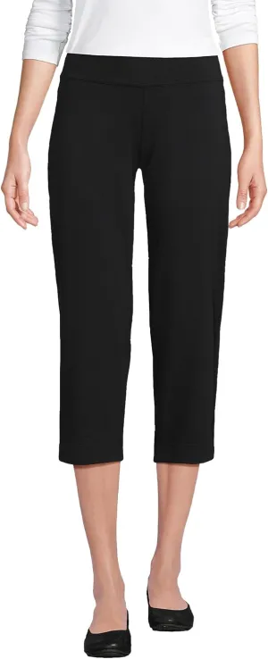 Lands' End Women's Starfish Mid Rise Pull-On Crop Pants