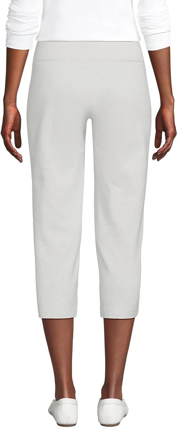 Lands' End Women's Starfish Mid Rise Pull-On Crop Pants
