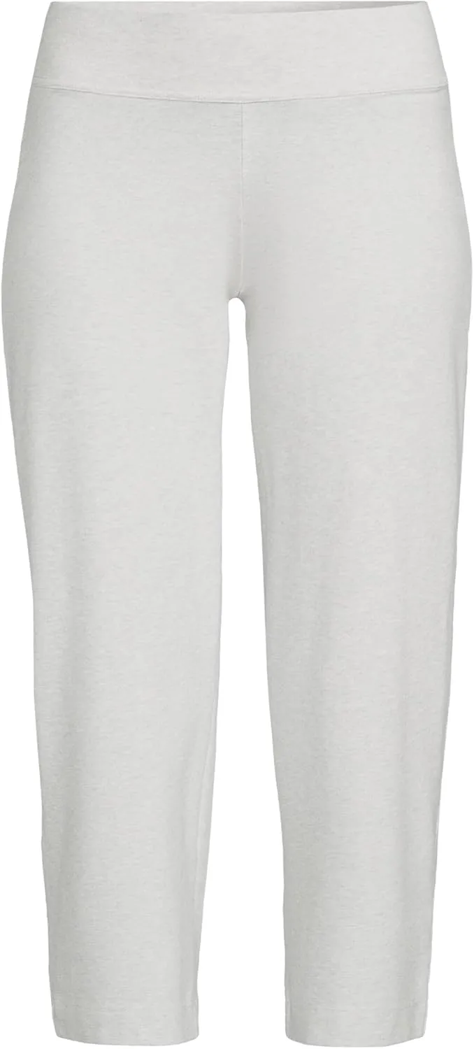 Lands' End Women's Starfish Mid Rise Pull-On Crop Pants