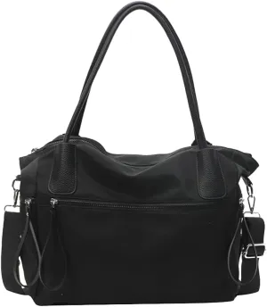 Large Bag for Women Oxford Cloth Tote Casual Hobo Bag Shoulder Bag Satchel Crossbody Bag for Travel Shopping Work
