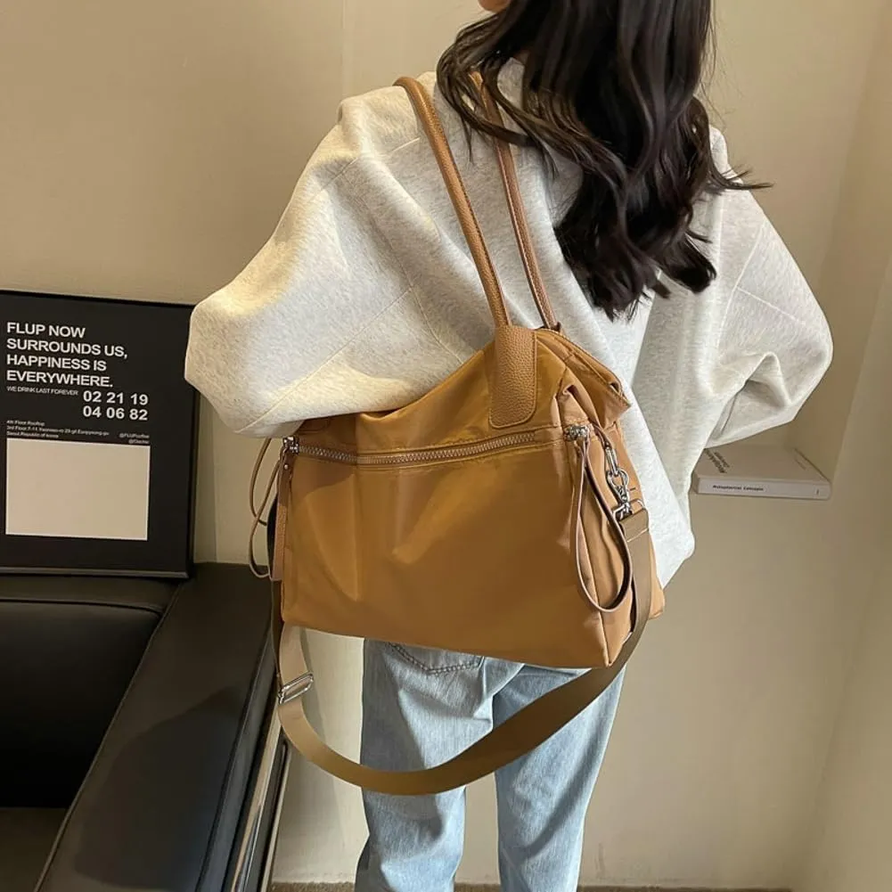 Large Bag for Women Oxford Cloth Tote Casual Hobo Bag Shoulder Bag Satchel Crossbody Bag for Travel Shopping Work
