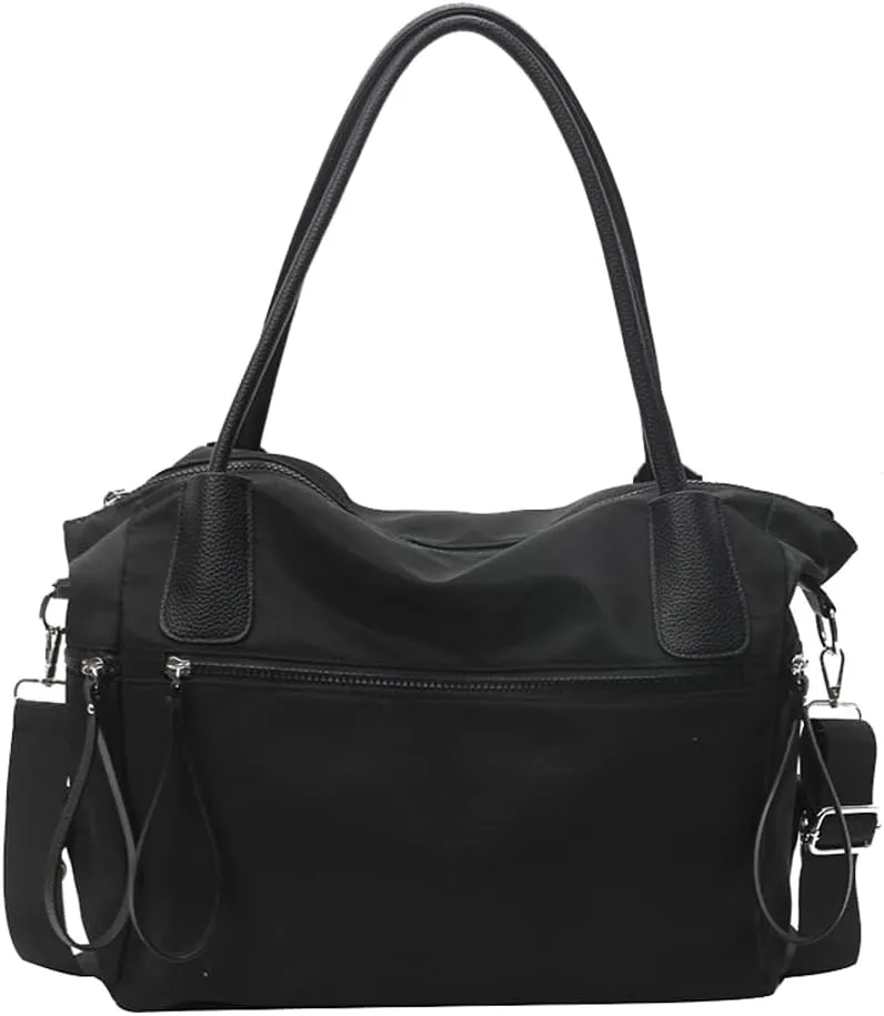 Large Bag for Women Oxford Cloth Tote Casual Hobo Bag Shoulder Bag Satchel Crossbody Bag for Travel Shopping Work