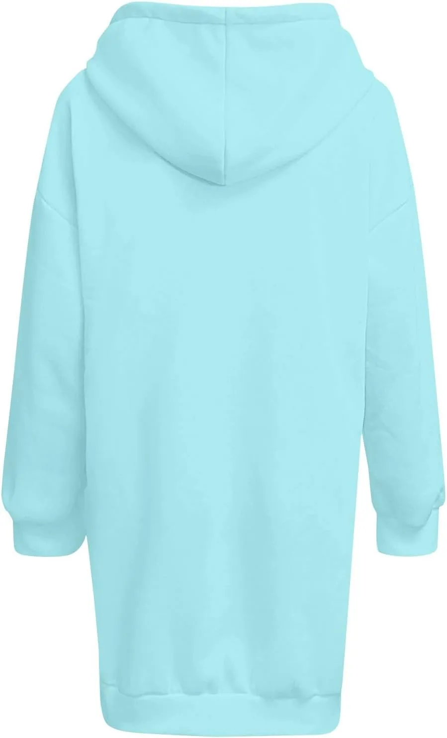 lcyhony Women's Fleece Oversized Sweatshirt Y2k Loose Comfy Hoodie Dress Winter Warm Long Sleeve Pullover Tops with Pockets