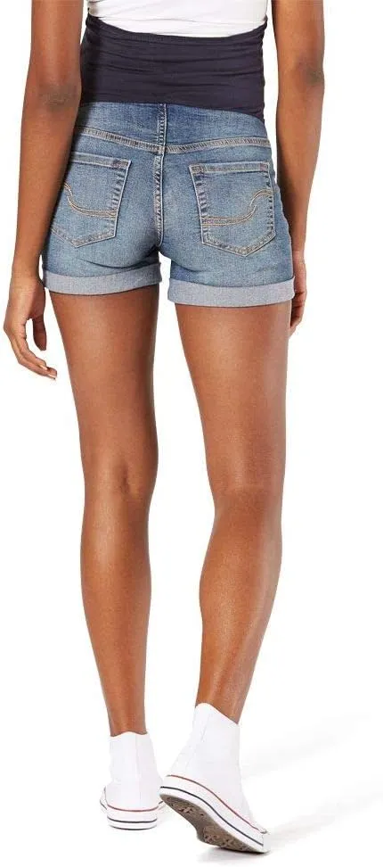 Levi Strauss Signature Gold Women's Maternity Mid-Rise Shortie Shorts