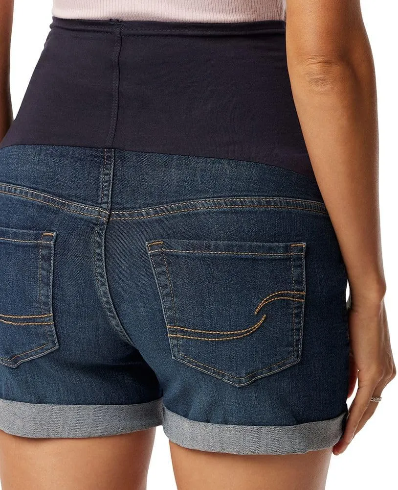 Levi Strauss Signature Gold Women's Maternity Mid-Rise Shortie Shorts