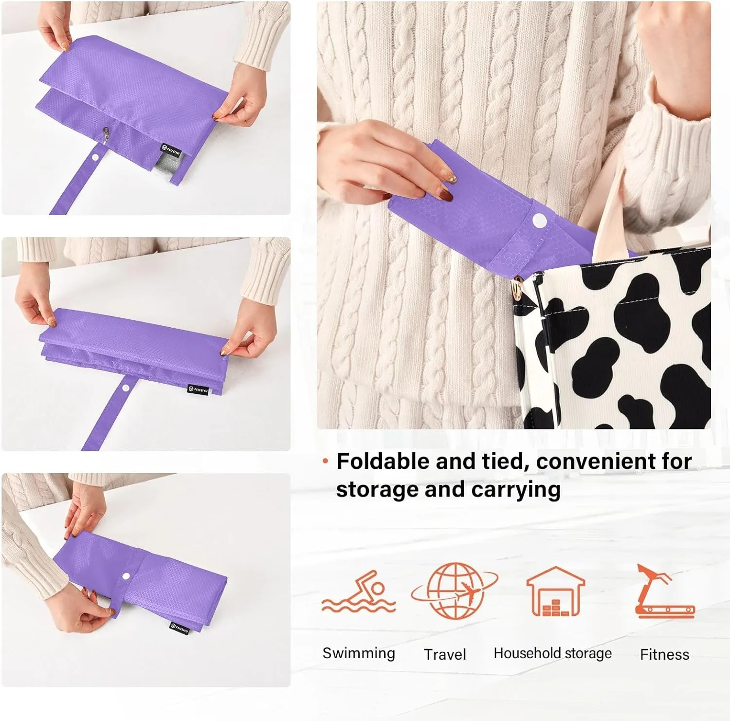 Medium Purple Travel Packing Bags 3 Set Packing Cubes for Suitcases Travel Organizer Bags for Luggage