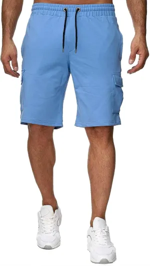 Mens Casual Shorts Knee Length Elastic Drawstring Straight Loose Sports Pants Outdoor Hiking Fishing Combat Tactical Bermuda