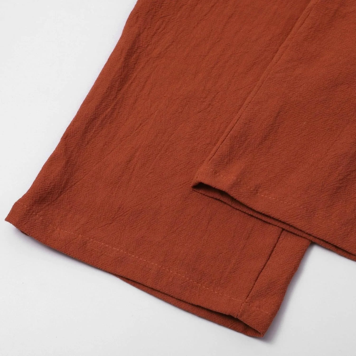 Mens Elastic High Waisted Trousers Cotton and Linen Lightweight Baggy Flowy Tapered Pants Combat Casual Yoga Dancing Capris