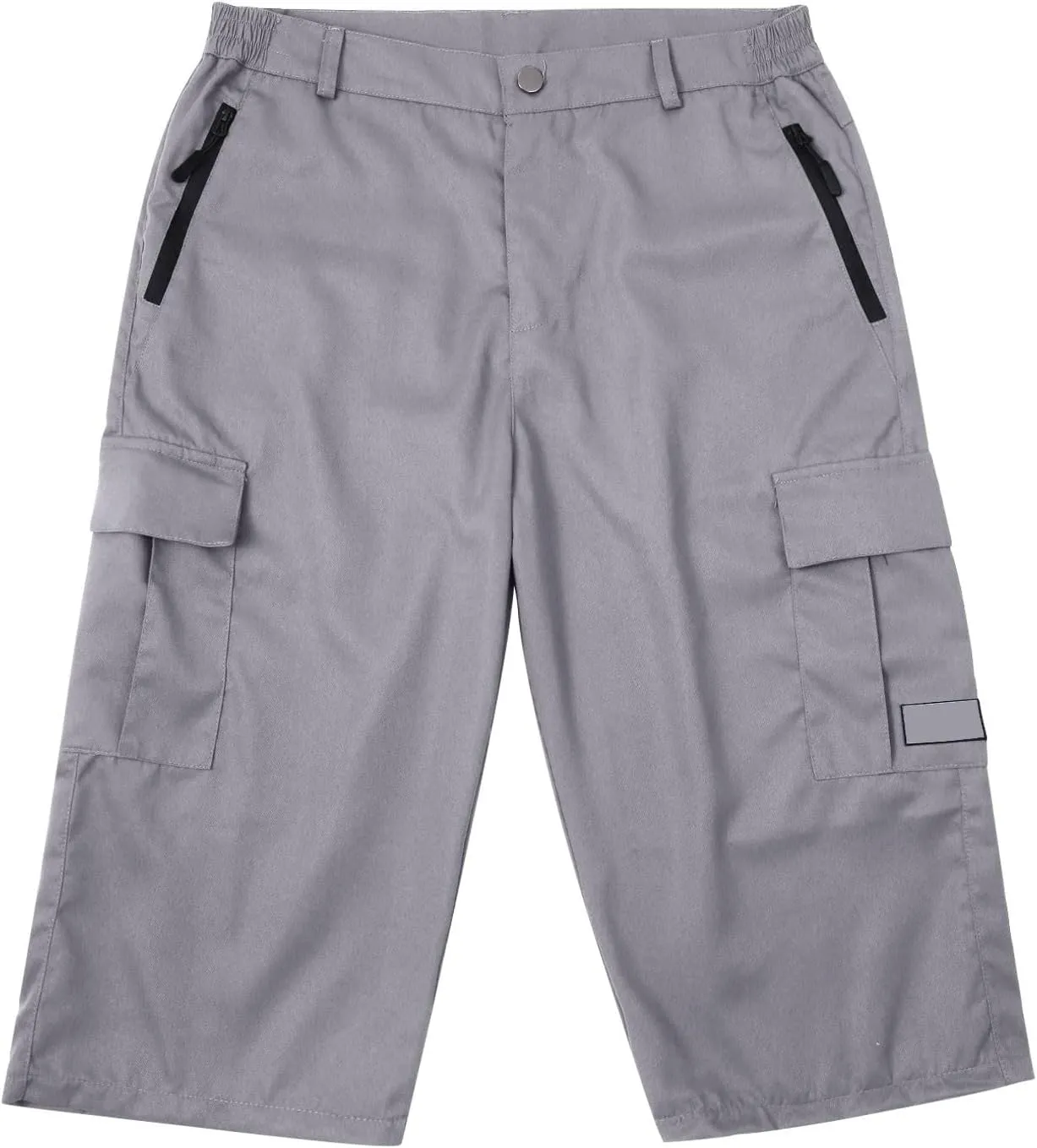 Mens Outdoor Thin Work Climbing Capris Quick Dry Lightweight 3/4 Hiking Walking Shorts Shorts ith Multi Pockets 2024 Fashion