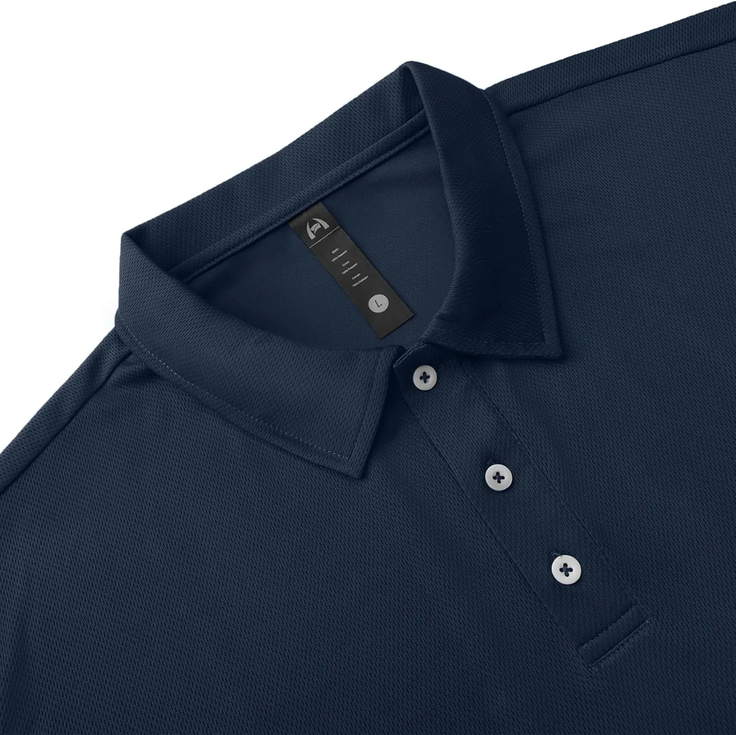 Mens Short Sleeve Golf Polo Shirts Dry Fit Moisture Wicking Performance Casual Sports Polo Shirts for Men
