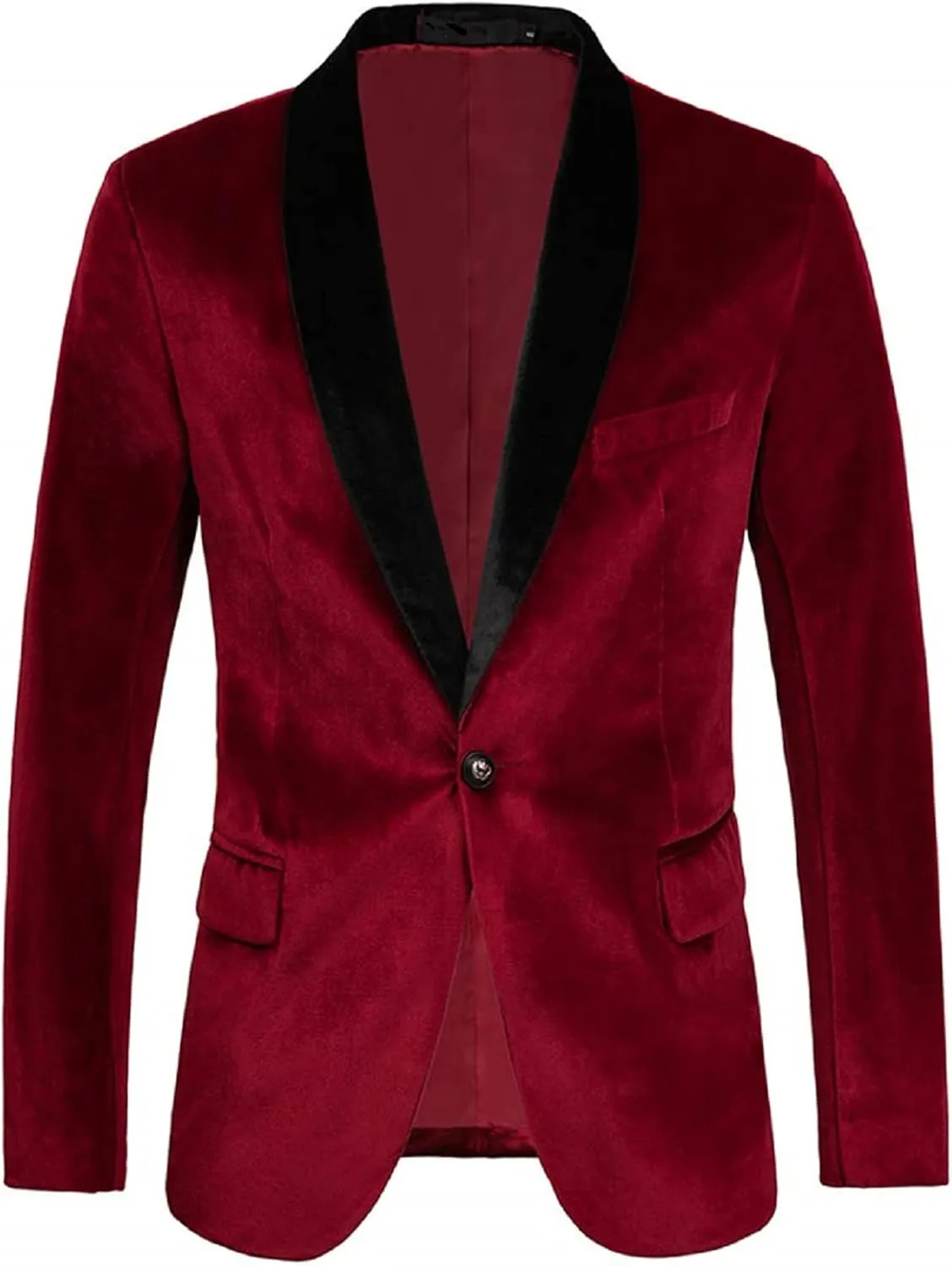 Men's Velvet Sport Coats Blazers Slim Fit Tuxedo Shawl Lapel Suits Blazer for Men Autumn Winter Spring