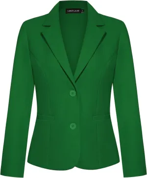 MINTLIMIT Women's Button Front Blazers Long Sleeve Lapel Stretch Casual Office Work Business Blazer Suit Jacket with Pockets