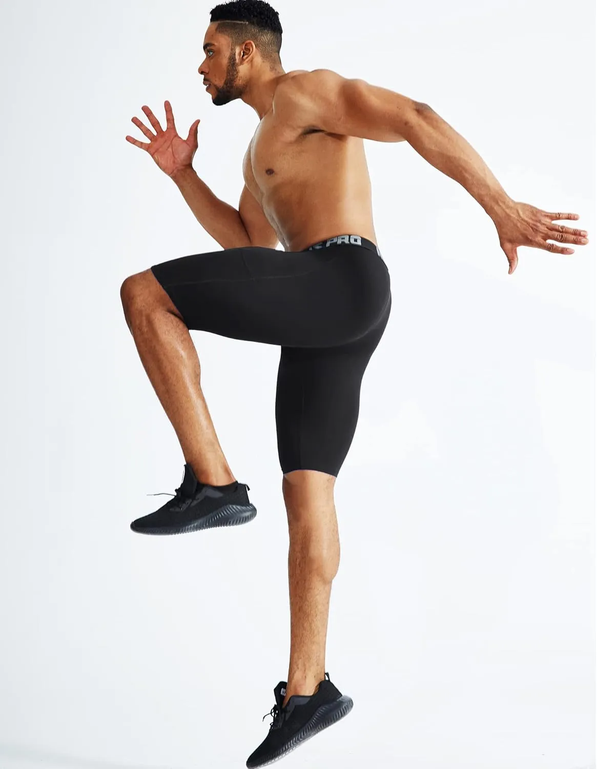 NELEUS Men's Compression Short with Pocket Dry Fit Yoga Running Shorts Pack of 3