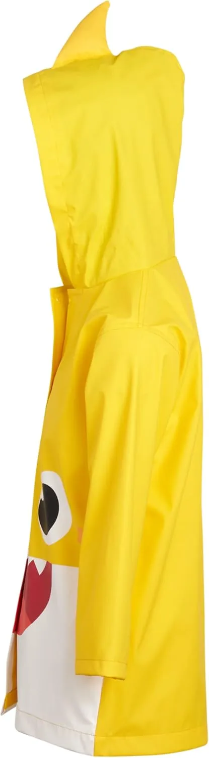 Nickelodeon Boys' Rain Jacket - Hooded Slicker Shell Raincoat: Baby Shark, Paw Patrol (Size: 4-7)