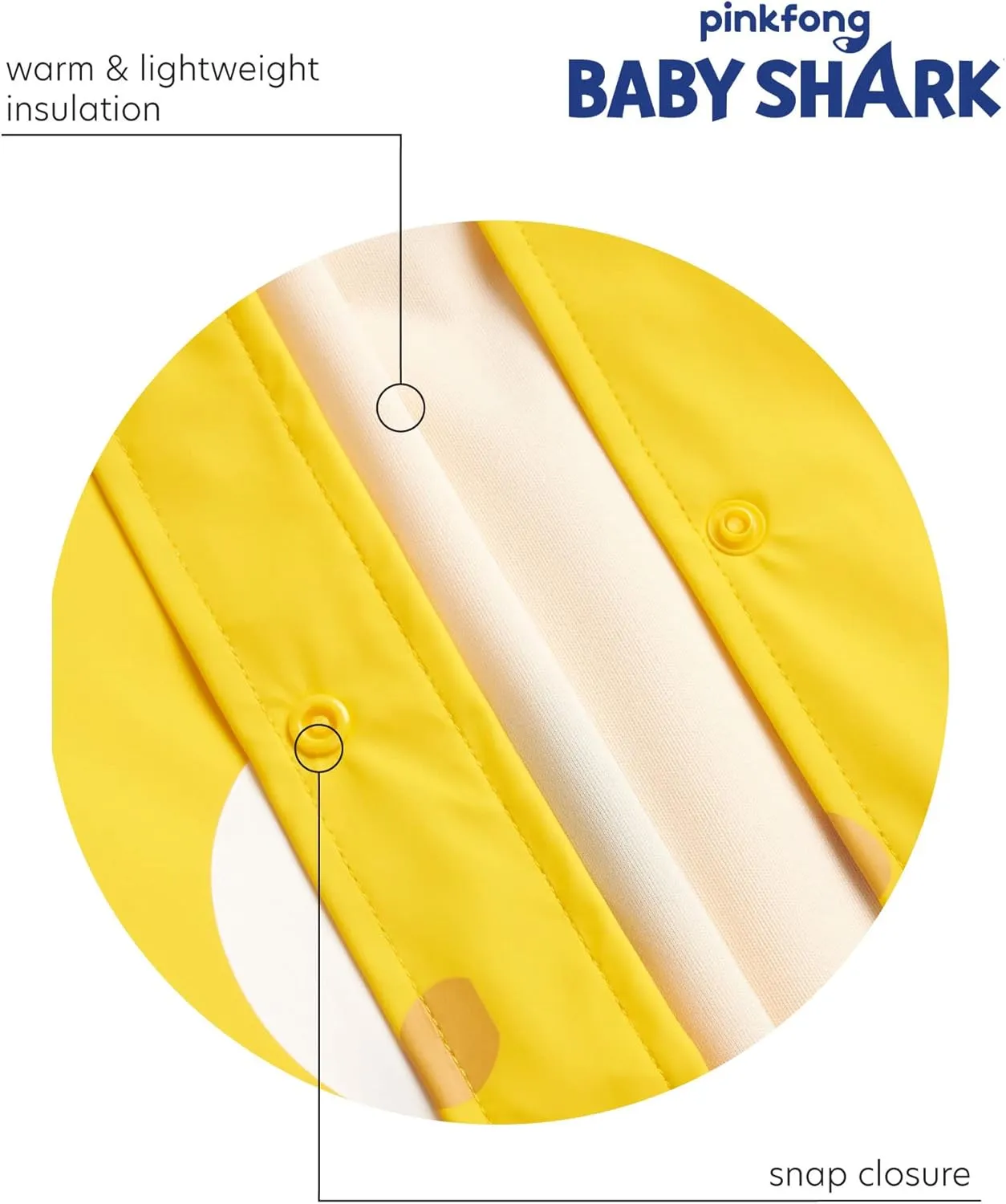 Nickelodeon Boys' Rain Jacket - Hooded Slicker Shell Raincoat: Baby Shark, Paw Patrol (Size: 4-7)