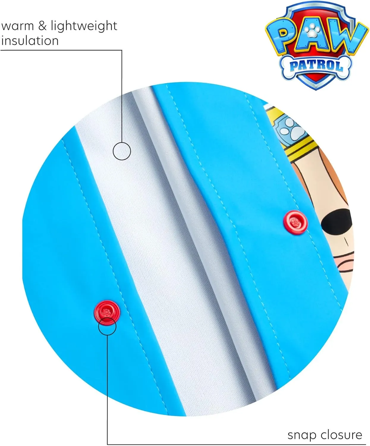 Nickelodeon Boys' Rain Jacket - Hooded Slicker Shell Raincoat: Baby Shark, Paw Patrol (Size: 4-7)