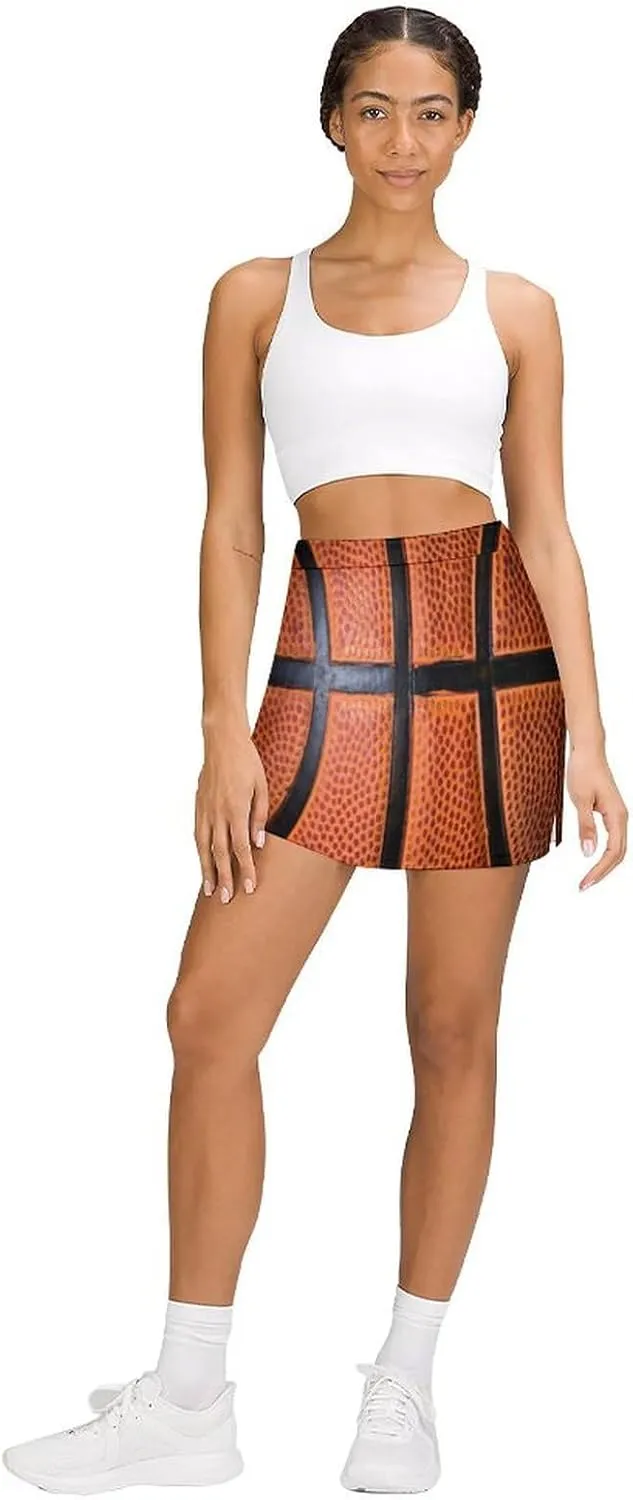 Nugier Women Yoga Skirt, High Waist A-line Dress Trouser, Running Shorts(S-4XL)
