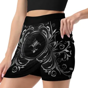 Nugier Women Yoga Skirt, High Waist A-line Dress Trouser, Running Shorts(S-4XL)