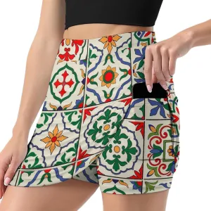Nugier Women Yoga Skirt, High Waist A-line Dress Trouser, Running Shorts(S-4XL)