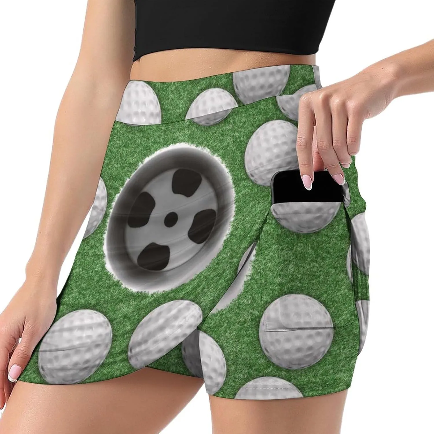 Nugier Women Yoga Skirt, High Waist A-line Dress Trouser, Running Shorts(S-4XL)