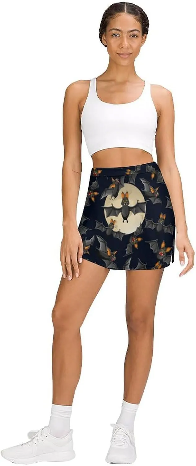Nugier Women Yoga Skirt, High Waist A-line Dress Trouser, Running Shorts(S-4XL)