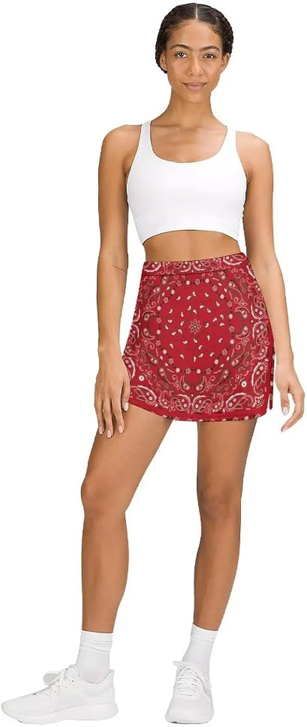 Nugier Women Yoga Skirt, High Waist A-line Dress Trouser, Running Shorts(S-4XL)