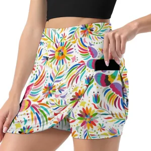 Nugier Women Yoga Skirt, High Waist A-line Dress Trouser, Running Shorts(S-4XL)