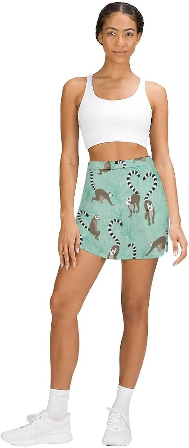 Nugier Women Yoga Skirt, High Waist A-line Dress Trouser, Running Shorts(S-4XL)