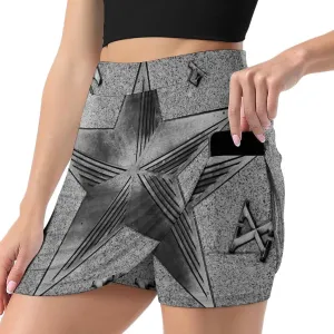 Nugier Women Yoga Skirt, High Waist A-line Dress Trouser, Running Shorts(S-4XL)