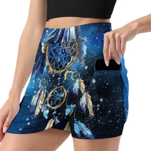 Nugier Women Yoga Skirt, High Waist A-line Dress Trouser, Running Shorts(S-4XL)