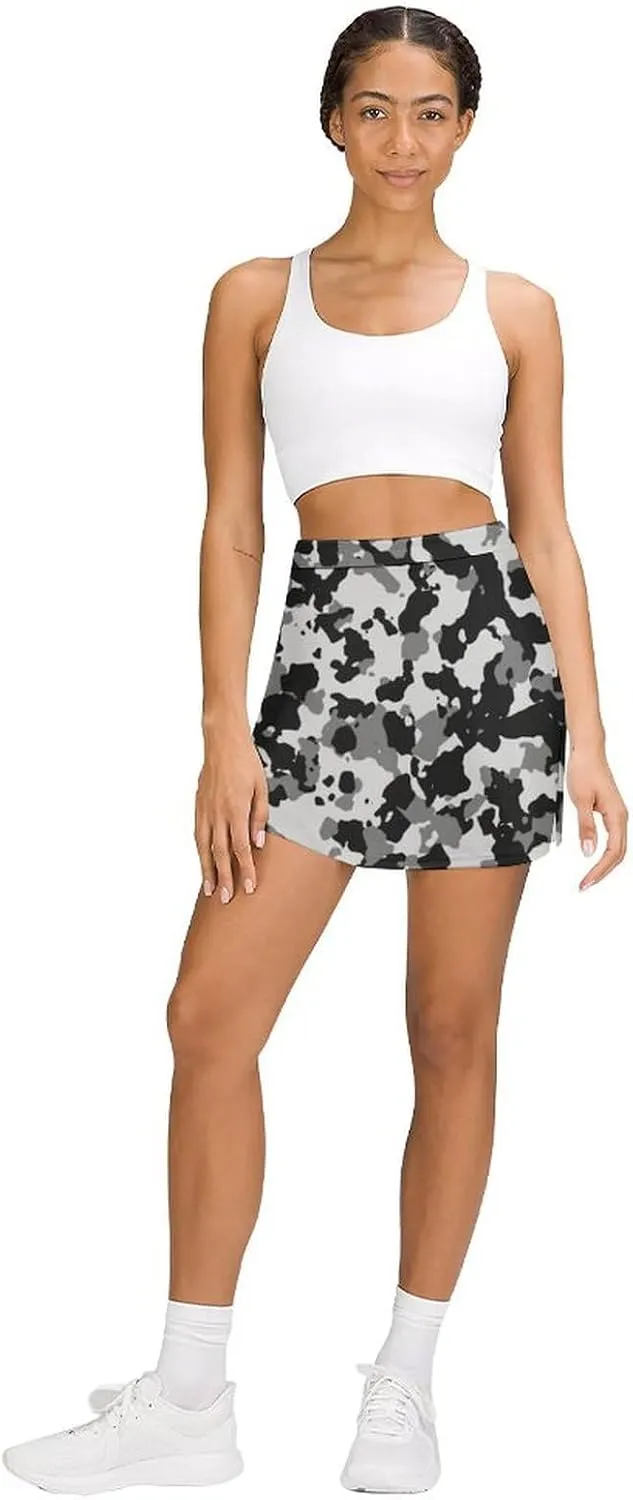 Nugier Women Yoga Skirt, High Waist A-line Dress Trouser, Running Shorts(S-4XL)