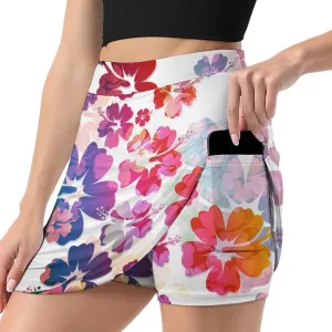 Nugier Women Yoga Skirt, High Waist A-line Dress Trouser, Running Shorts(S-4XL)