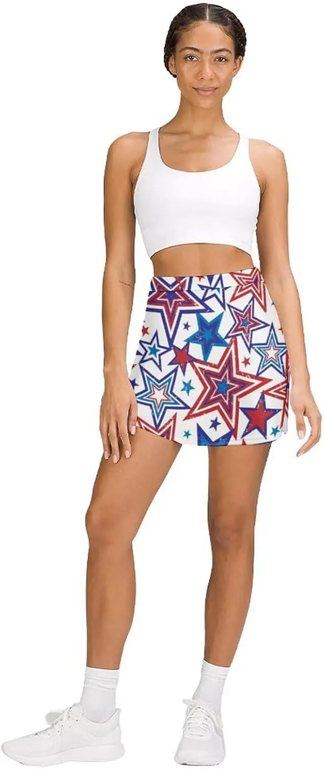 Nugier Women Yoga Skirt, High Waist A-line Dress Trouser, Running Shorts(S-4XL)