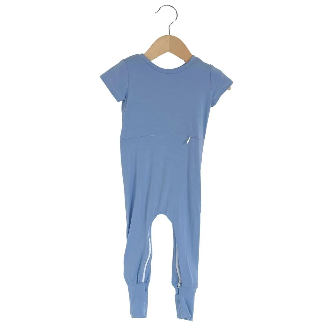Ocean Bamboo Lyocell Romper with G-Tube Access