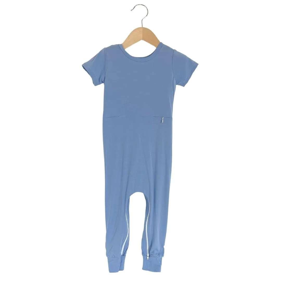 Ocean Bamboo Lyocell Romper with G-Tube Access