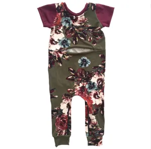 Olive Floral with G-Tube Access