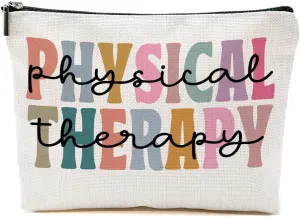 Physical Therapy Gifts for Therapist - Makeup Bag for Physiotherapist Women, Female, Her, Coworker, Friend - Cosmetic Travel Toiletry Bag Zipper Pouch for Christmas Birthday