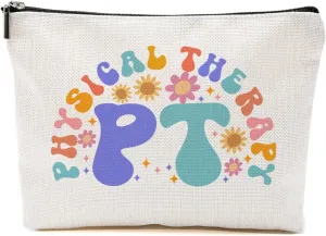 Physical Therapy Gifts Physical Therapist Gifts Physical Therapy Makeup Bag for Physiotherapist Women Girl Her Friend PT Gifts Cosmetic Bag Toiletry Bag Zipper Pouch Christmas Birthday Graduation