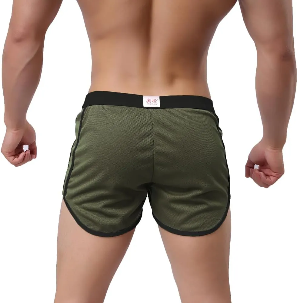 Rexcyril Men's Running Workout Bodybuilding Gym Shorts Athletic Sports Casual Short Pants