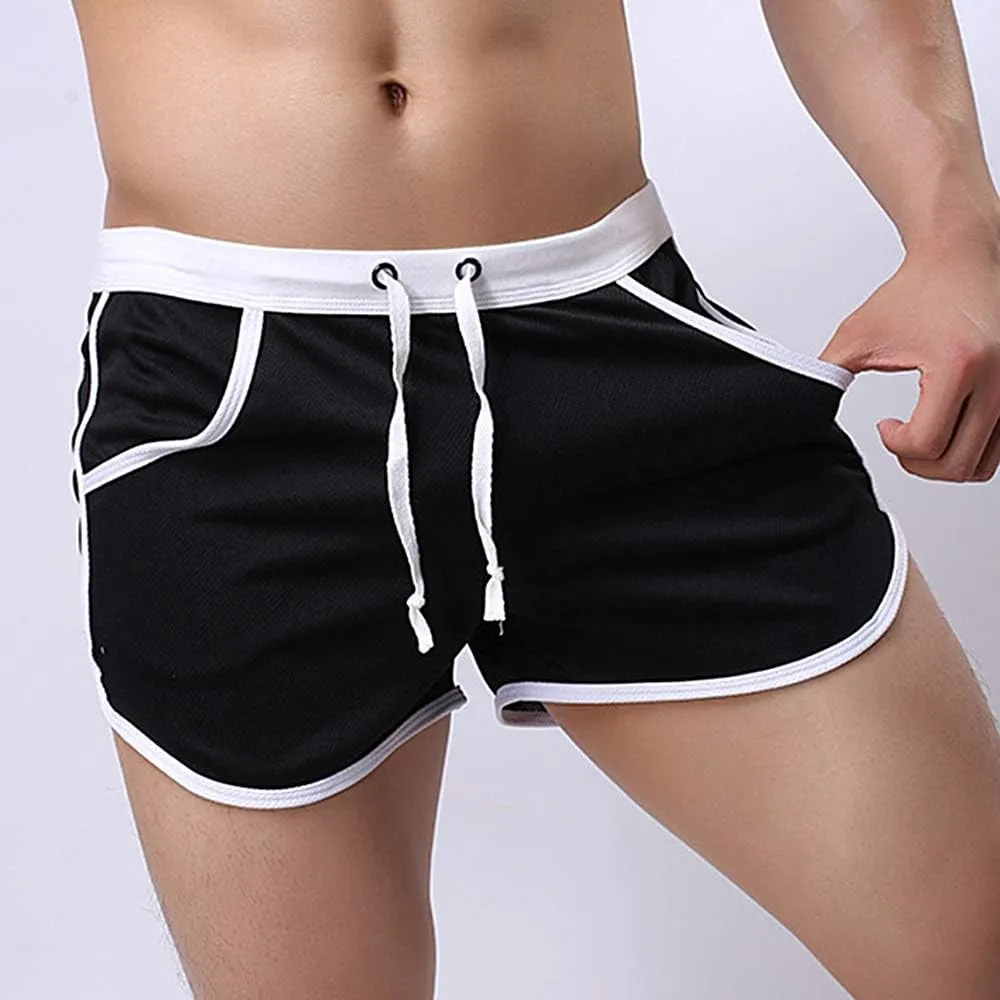 Rexcyril Men's Running Workout Bodybuilding Gym Shorts Athletic Sports Casual Short Pants