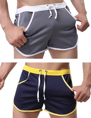 Rexcyril Men's Running Workout Bodybuilding Gym Shorts Athletic Sports Casual Short Pants