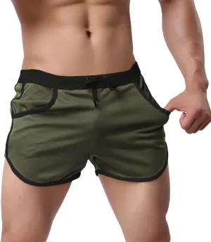 Rexcyril Men's Running Workout Bodybuilding Gym Shorts Athletic Sports Casual Short Pants