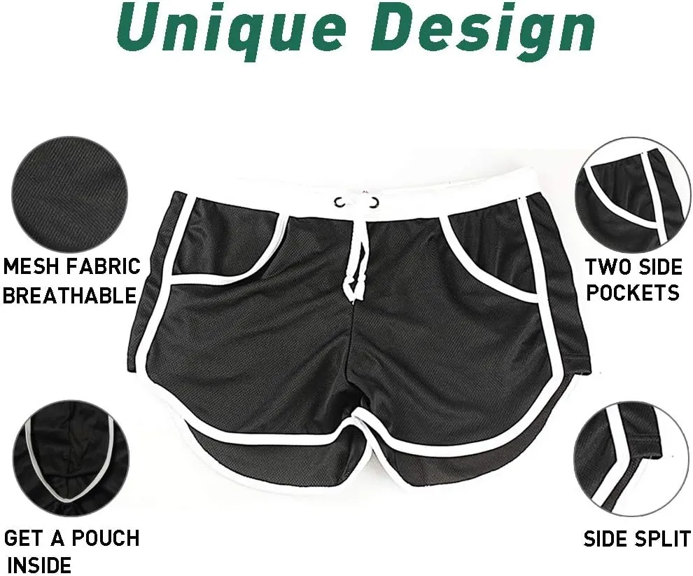 Rexcyril Men's Running Workout Bodybuilding Gym Shorts Athletic Sports Casual Short Pants