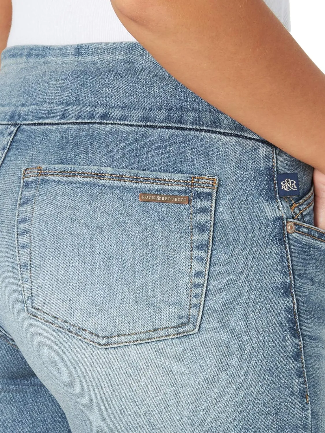 Rock & Republic Womens Denim Rx Fever Stretch 4.5" Short